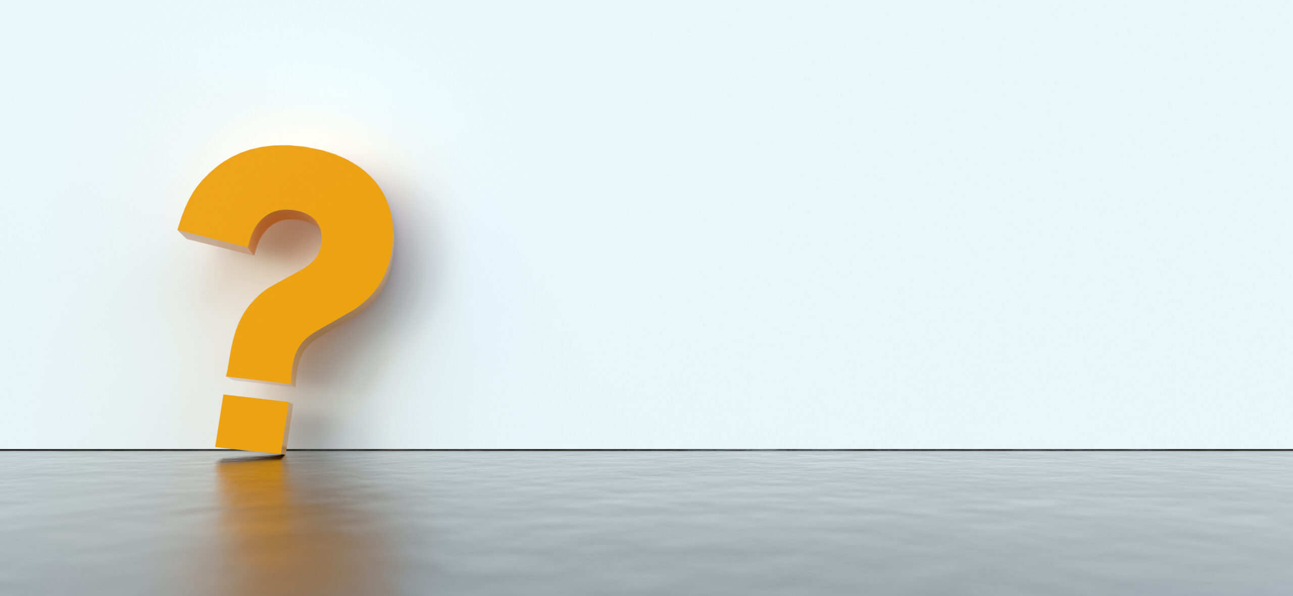 colored question marks background concept. 3D Rendering.